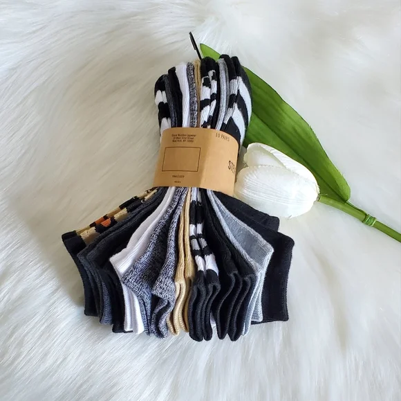 10 Pairs Steve Madden Low Cuts Socks - Picture 4 of 5